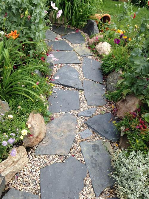 Stone Walkway in Garden